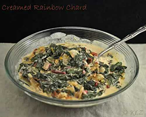 Creamed Rainbow Chard, Summer