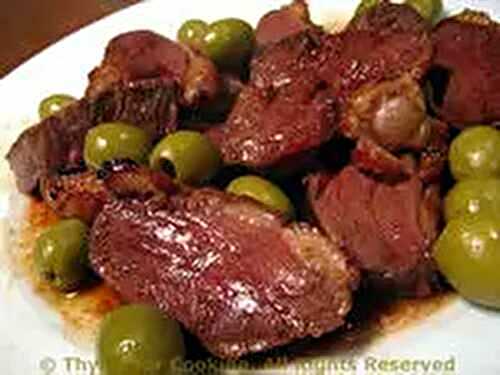 Duck Breast with Olives; The English are Here!