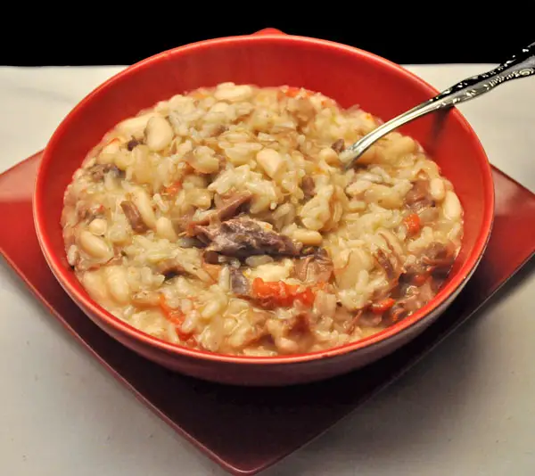 Duck Confit Risotto with White Beans, some things never change