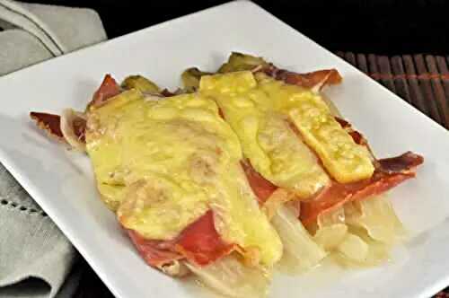 Endive with Prosciutto and Gruyère