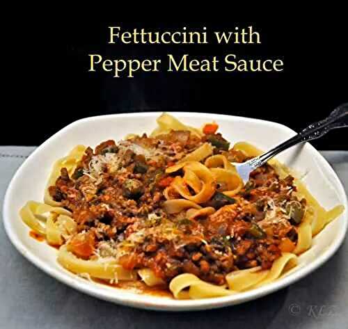 Fettuccine with Pepper, Meat Sauce, dogs, dogs and more dogs