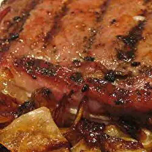 Filet Mignon with Onions