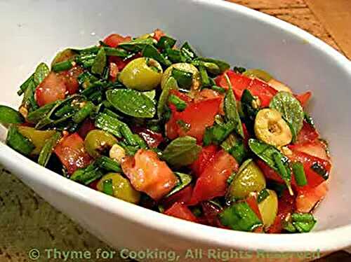 Fresh Tomato Olive Salsa; The Weekly Menu Planner
