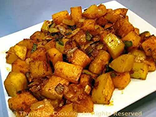 Fried Butternut Squash; French conversation
