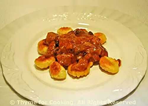 Fried Gnocchi with Mushroom Sauce, The Dinner
