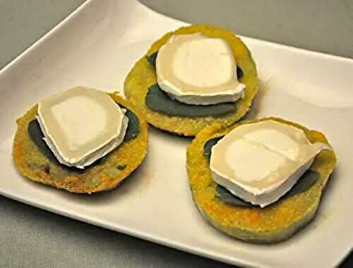 Fried Green Tomatoes with Goat Cheese and Sage; dog family photos