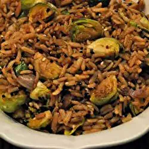 Fried Rice with Brussels Sprouts