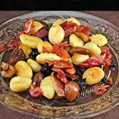 Gnocchi with Ham and Chestnuts
