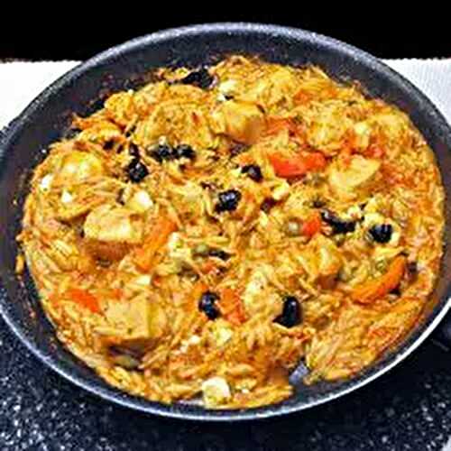 Greek-Style Chicken with Orzo Skillet