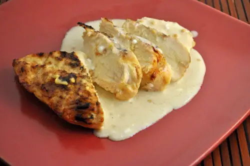 Grilled Chicken Breasts with Mustard Sauce; Bored?