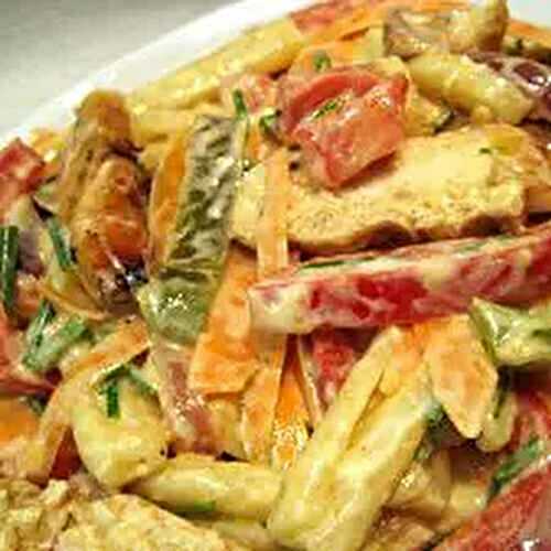 Grilled Chicken & Pepper Pasta Salad