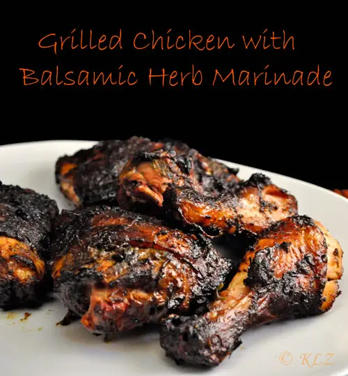 Grilled Chicken With Balsamic Herb Marinade