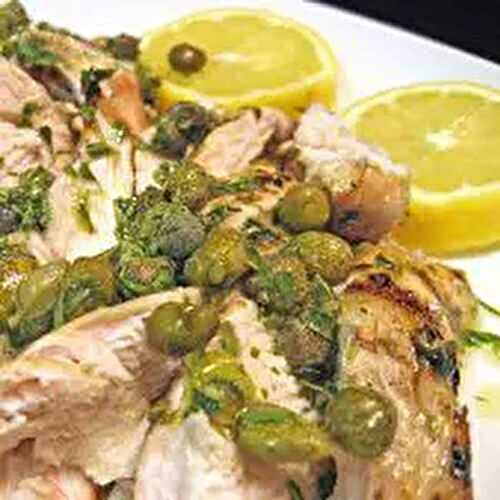 Grilled Chicken with Lemon & Capers