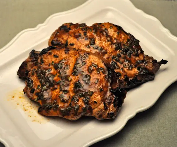 Grilled Citrus Pork Chops; the simple life