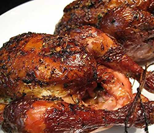 Grilled Cornish Hens with Lemon Soy Glaze; end of an era