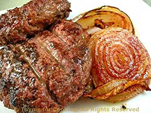 Grilled Dijon Burgers with Sweet Onions; the end of summer and the Weekly Menu