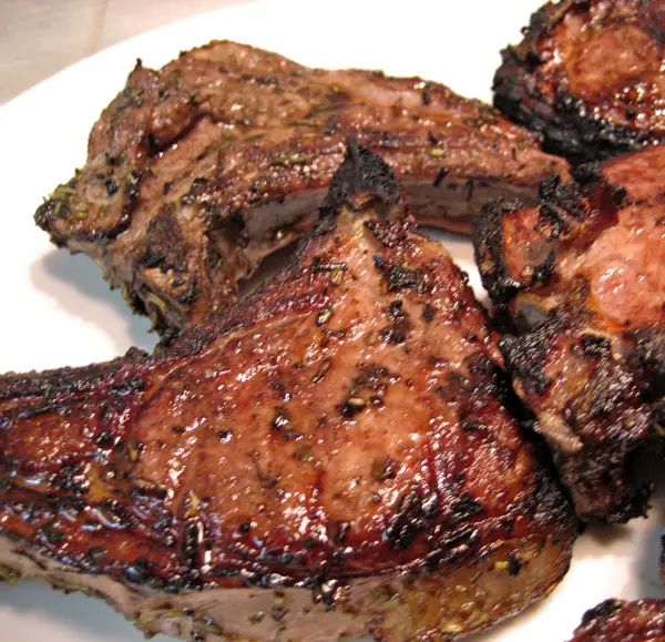 Grilled Glazed Lamb Chops