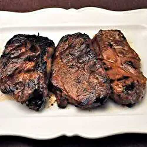 Grilled Miso Pork Chops