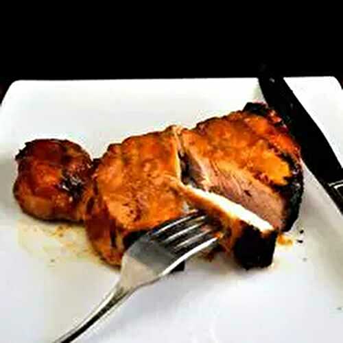 Grilled Pork Chops with Orange Glaze