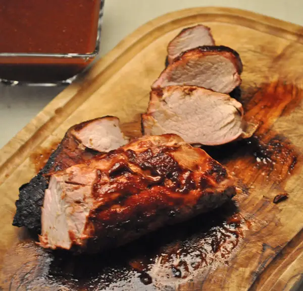 Grilled Pork Tenderloin with Ginger Barbecue Sauce