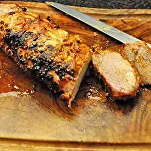Grilled Pork Tenderloin with Mustard Seeds