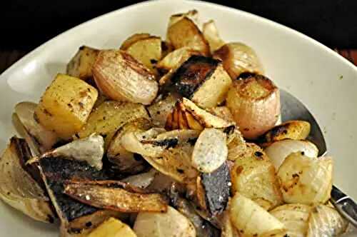 Grilled Potato Salad; the harvest and the debate