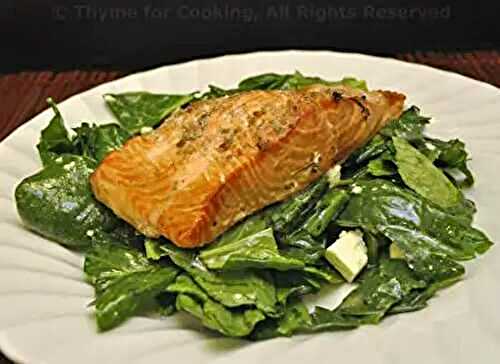 Grilled Salmon on Fresh Spinach; Where do Babies come from?