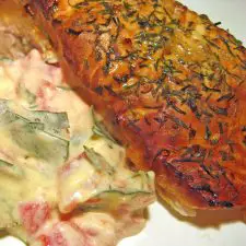 Grilled Salmon, Tomato & Herb Relish