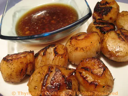 Grilled Scallops with Lemon Ginger Sauce; the Update