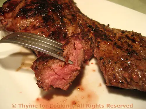 Grilled Steak with Spicy Rub; Summer time