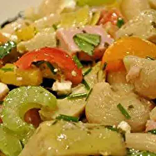 Ham & Artichoke Hearts Pasta Salad