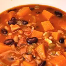Ham, Bean, and Pumpkin Soup