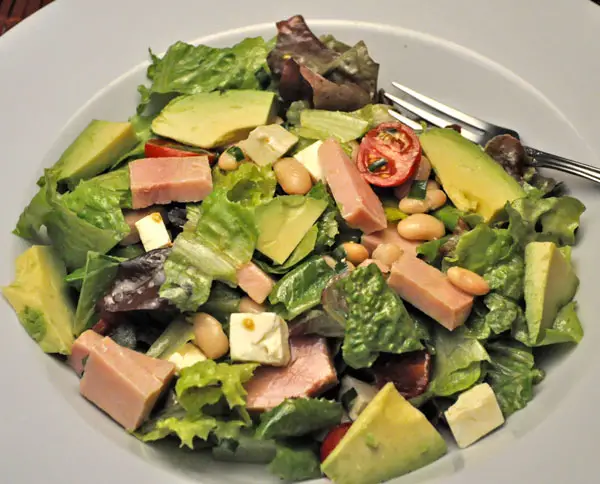 Ham, Bean, & Avocado Salad; sad.... again