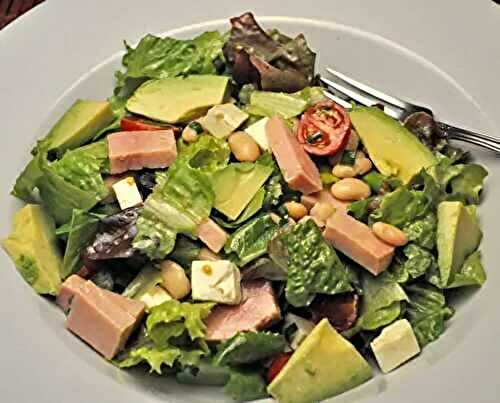 Ham, Bean, & Avocado Salad; sad.... again