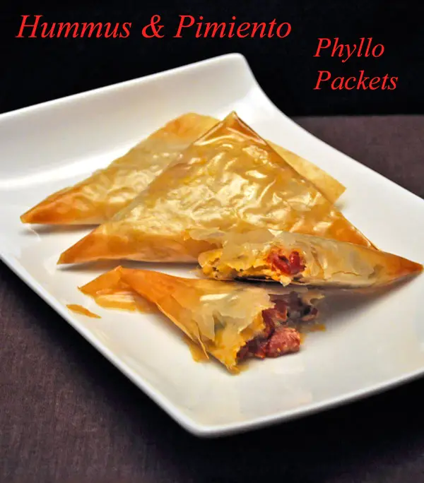 Hummus & Pimiento Phyllo Packets