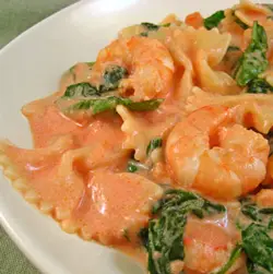 I'm a Food Blogger?! Bien Sûr! Shrimp with Fresh Tomato Chevre Sauce