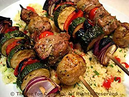 Kebabs: Traditional Lamb; Turkey and Vegetable Kebabs