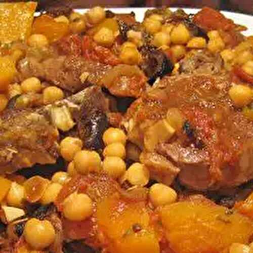 Lamb Tagine with Chickpeas & Butternut Squash