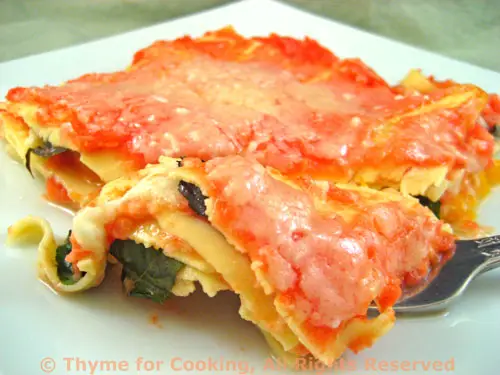 Lasagne with Fresh Tomato Sauce, Basil and Mozzarella; the update