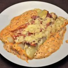Leek and Ham Gratin