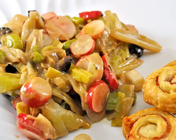 Leek and Radish Salad; a wee rant on rights