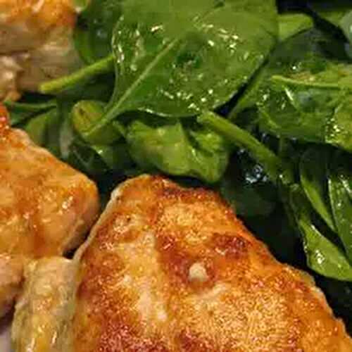 Lemon Chicken and Spinach Salad