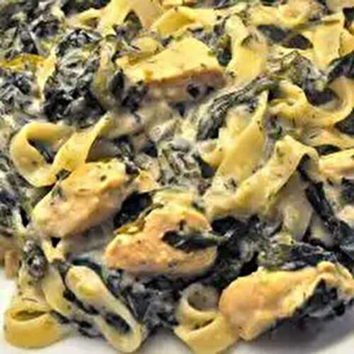 Lemon Chicken and Spinach Tagliatelle