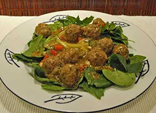Lemon Meatball Salad; the update