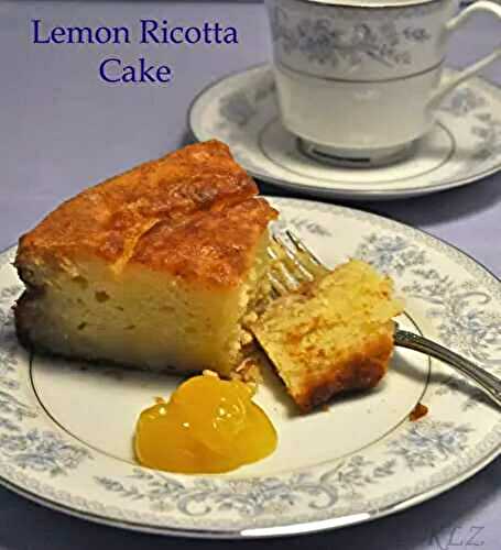 Lemon Ricotta Cake, the lemon tree