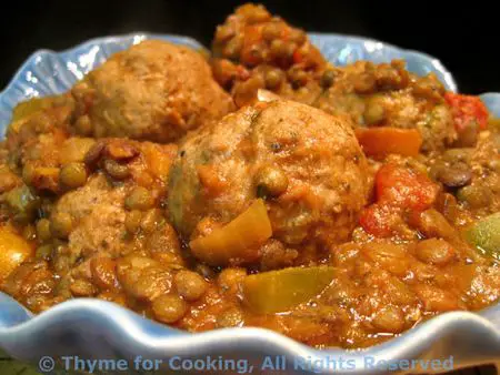 Lentil and Meatball Stew; Season's Eatings; Weekly Menu