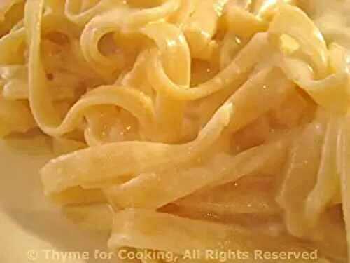 Linguine Alfredo, the right way... Guilt-free decadence