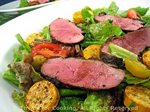 Magret de Canard (Duck Breast) and Courgette (Squash) Salad; the update