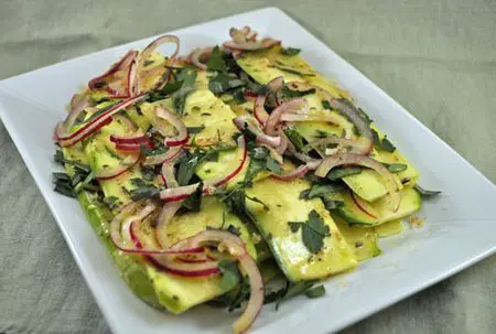 Marinated Zucchini Ribbons