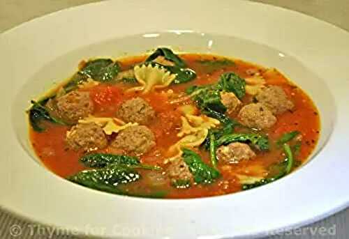 Meatball Pasta Soup; Diets - the only one that works, guaranteed!